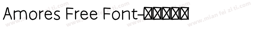 Amores Free Font字体转换